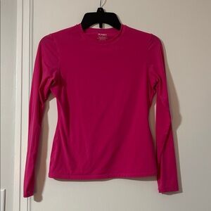 Pink Long Sleeve Athletic Top